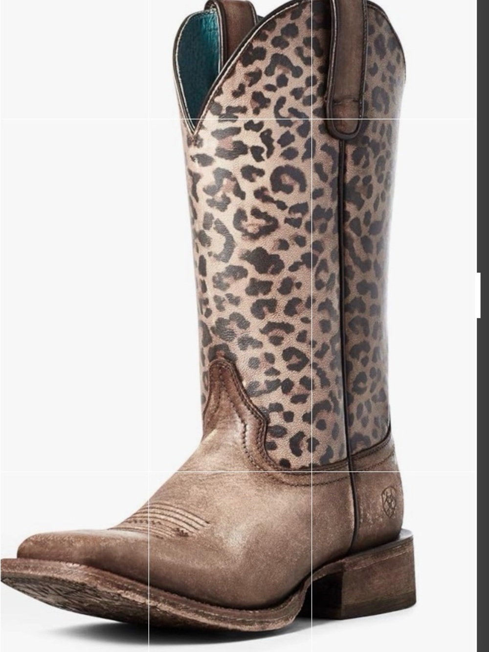 Ariat Brown Leopard Print Western Boots